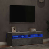 Tv-Kaappi Led-Valoilla Käsityöläinen Tammi 75X35X40 Cm