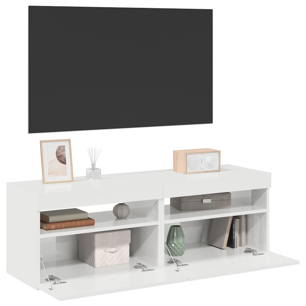 Tv-Kaappi Led-Valoilla Käsityöläinen Tammi 75X35X40 Cm