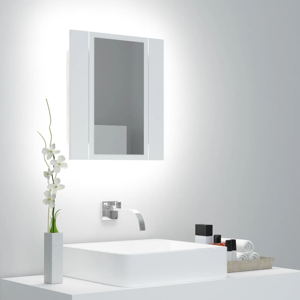 Kylpyhuoneen Led Peilikaappi 40X12X45 Cm Akryyli