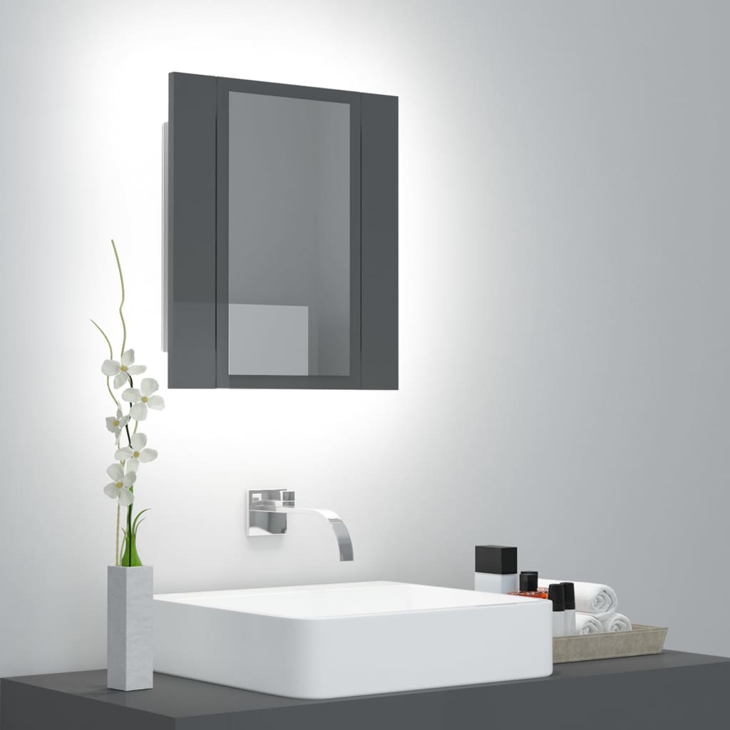 Kylpyhuoneen Led Peilikaappi 40X12X45 Cm Akryyli