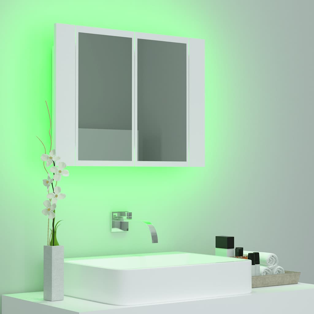 Kylpyhuoneen Led Peilikaappi 60X12X45 Cm Akryyli
