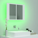 Kylpyhuoneen Led Peilikaappi 60X12X45 Cm Akryyli