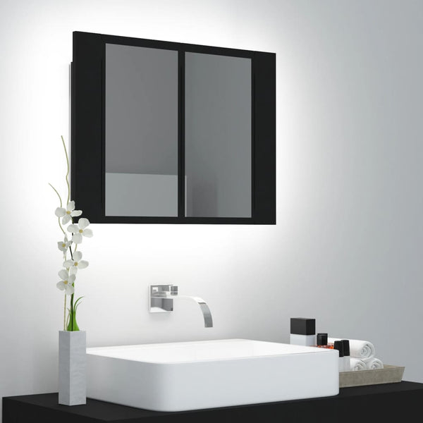 Kylpyhuoneen Led Peilikaappi 60X12X45 Cm Akryyli