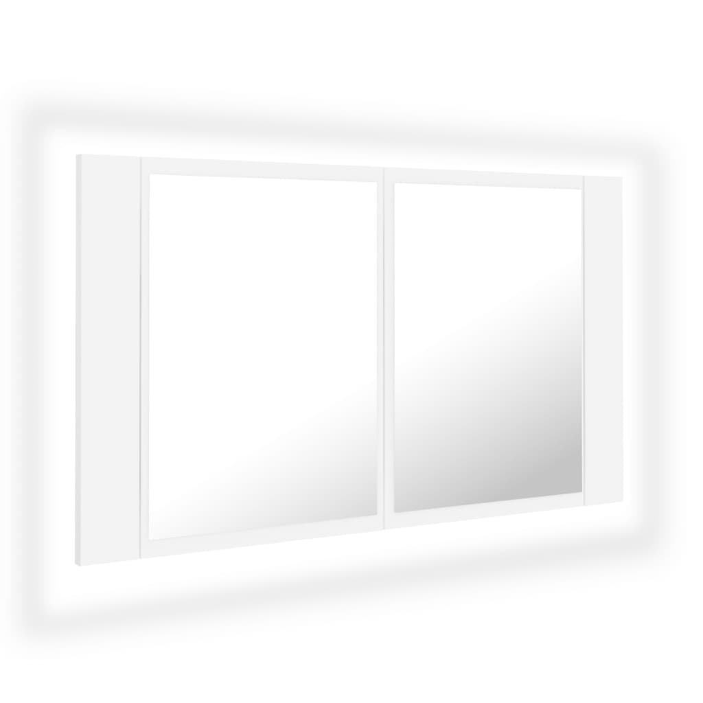 Kylpyhuoneen Led Peilikaappi 80X12X45 Cm Akryyli