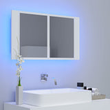 Kylpyhuoneen Led Peilikaappi 80X12X45 Cm Akryyli