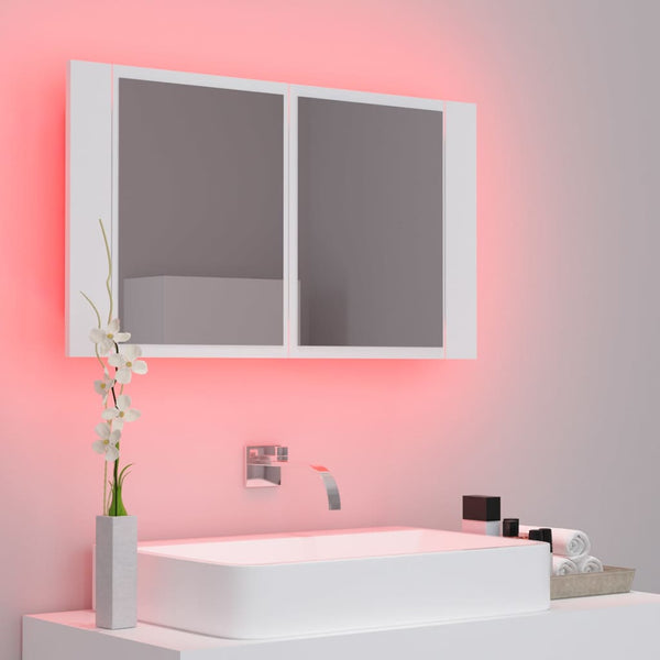 Kylpyhuoneen Led Peilikaappi 80X12X45 Cm Akryyli
