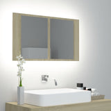 Kylpyhuoneen Led Peilikaappi 80X12X45 Cm Akryyli