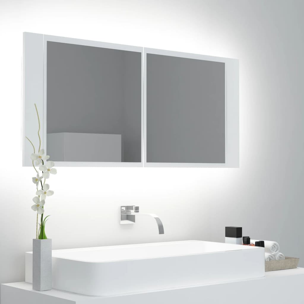 Kylpyhuoneen Led Peilikaappi 100X12X45 Cm