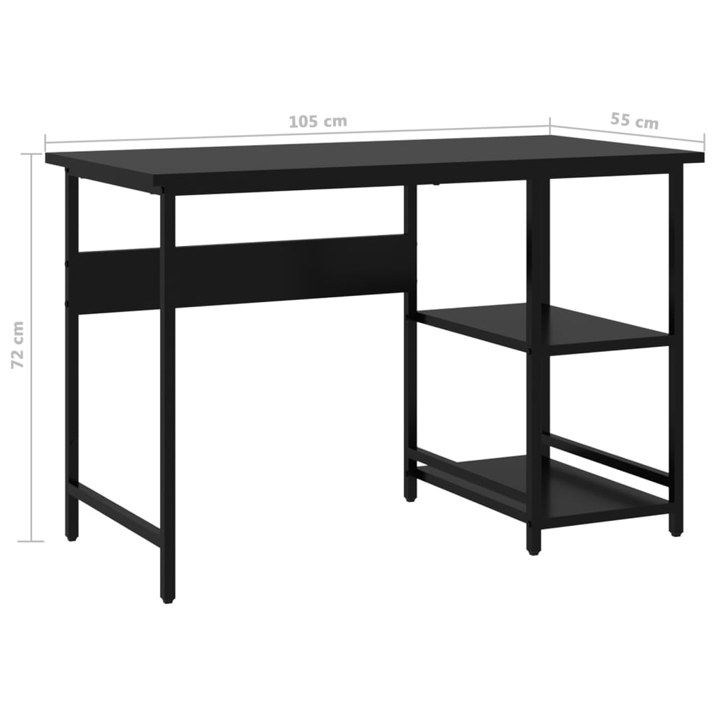 Tietokonepöytä 105X50X72 Cm Mdf/Metalli