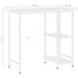 Tietokonepöytä 80X40X72 Cm Mdf/Metalli