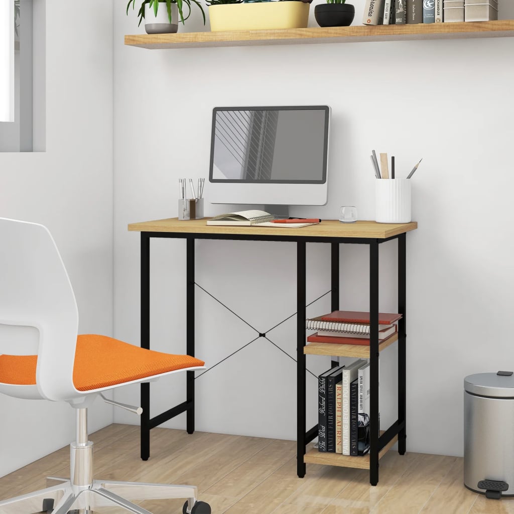 Tietokonepöytä 80X40X72 Cm Mdf/Metalli