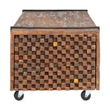 Sohvapöytä 110X45X38 Cm Täysi Tiikki