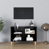 Tv-Taso Täyspuiset Jalat 69,5X30X50 Cm