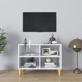 Tv-Taso Täyspuiset Jalat 69,5X30X50 Cm