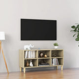 Tv-Taso Täyspuiset Jalat 69,5X30X50 Cm