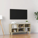 Tv-Taso Täyspuiset Jalat 69,5X30X50 Cm