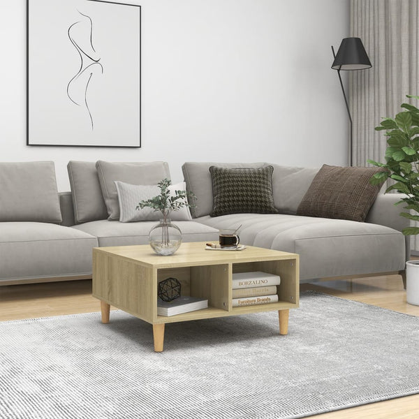 Sohvapöytä Käsityöläinen Tammi 60X60X30 Cm Tekninen Puu