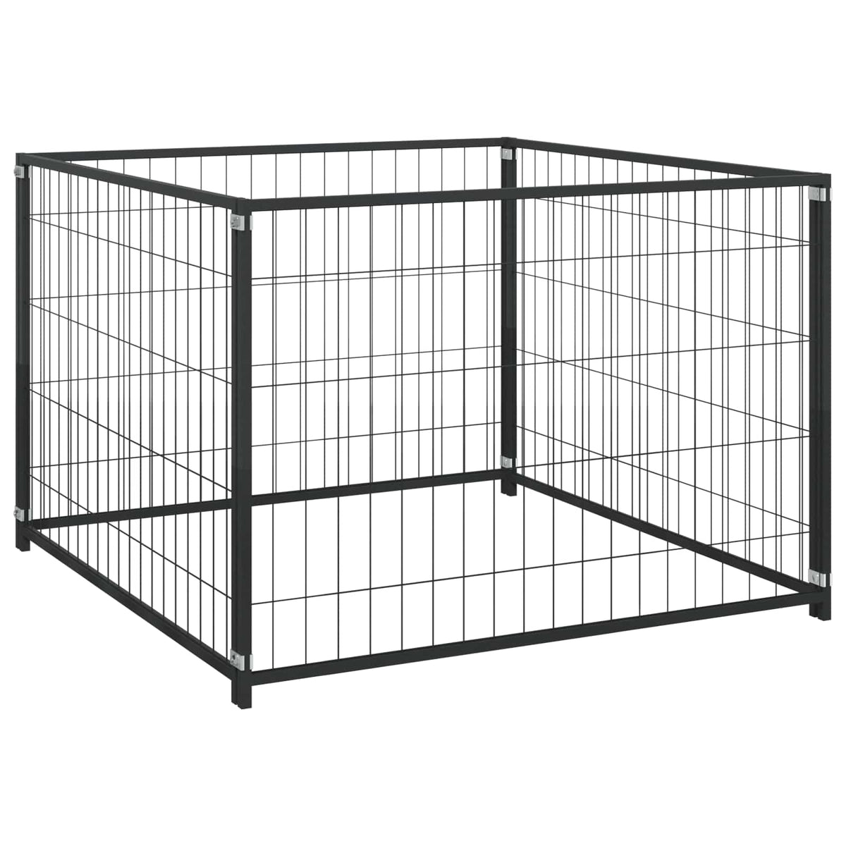 Koiranhäkki Musta 300X100X70 Cm Teräs