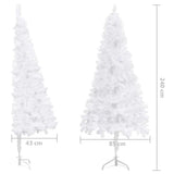 Kulmaan Asetettava Tekojoulukuusi 240 Cm Pvc