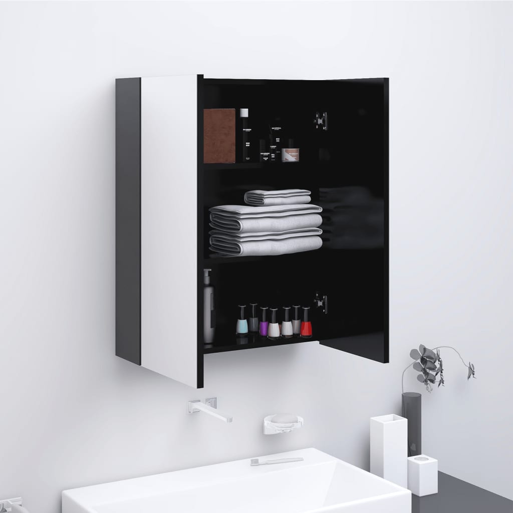 Led Kylpyhuoneen Peilikaappi 60X15X75 Cm Mdf