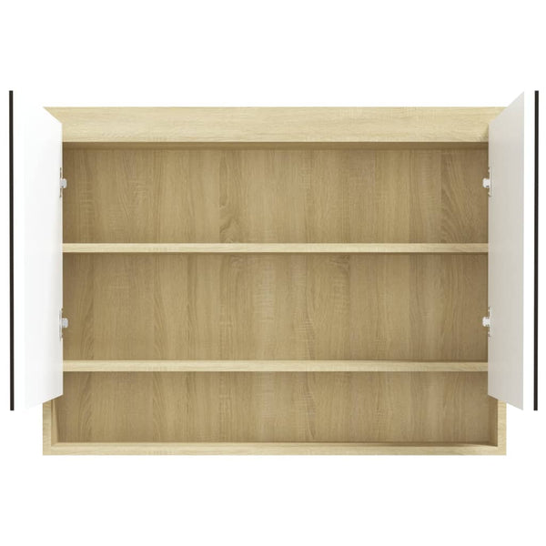 Led Kylpyhuoneen Peilikaappi 80X15X60 Cm Mdf