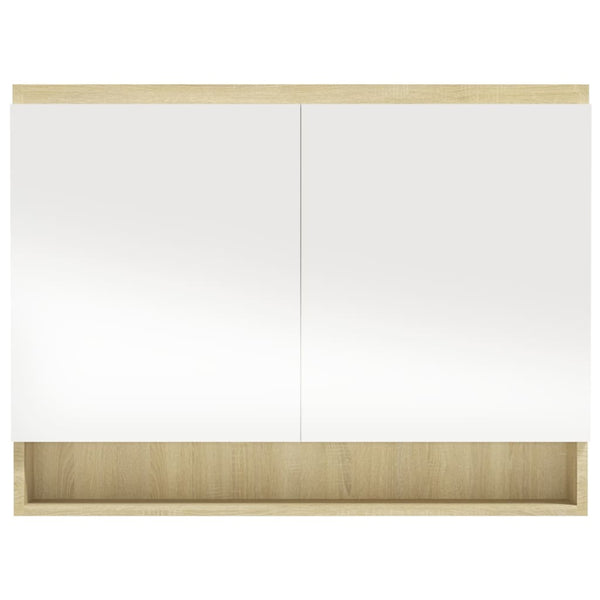 Led Kylpyhuoneen Peilikaappi 80X15X60 Cm Mdf