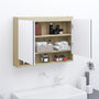 Led Kylpyhuoneen Peilikaappi 80X15X60 Cm Mdf