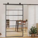 Lasiovi 90 X 2 X 205 Cm Alumiini Musta