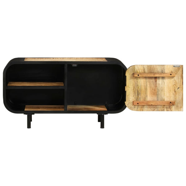 Tv-Taso 90X30X48 Cm Karkea Mangopuu