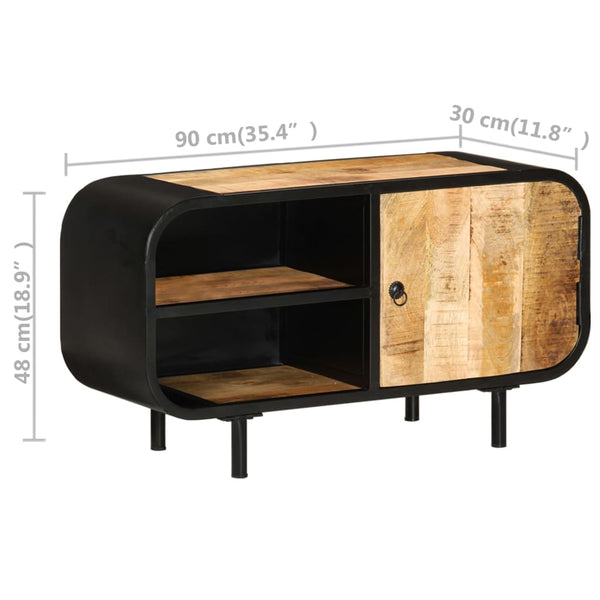 Tv-Taso 90X30X48 Cm Karkea Mangopuu