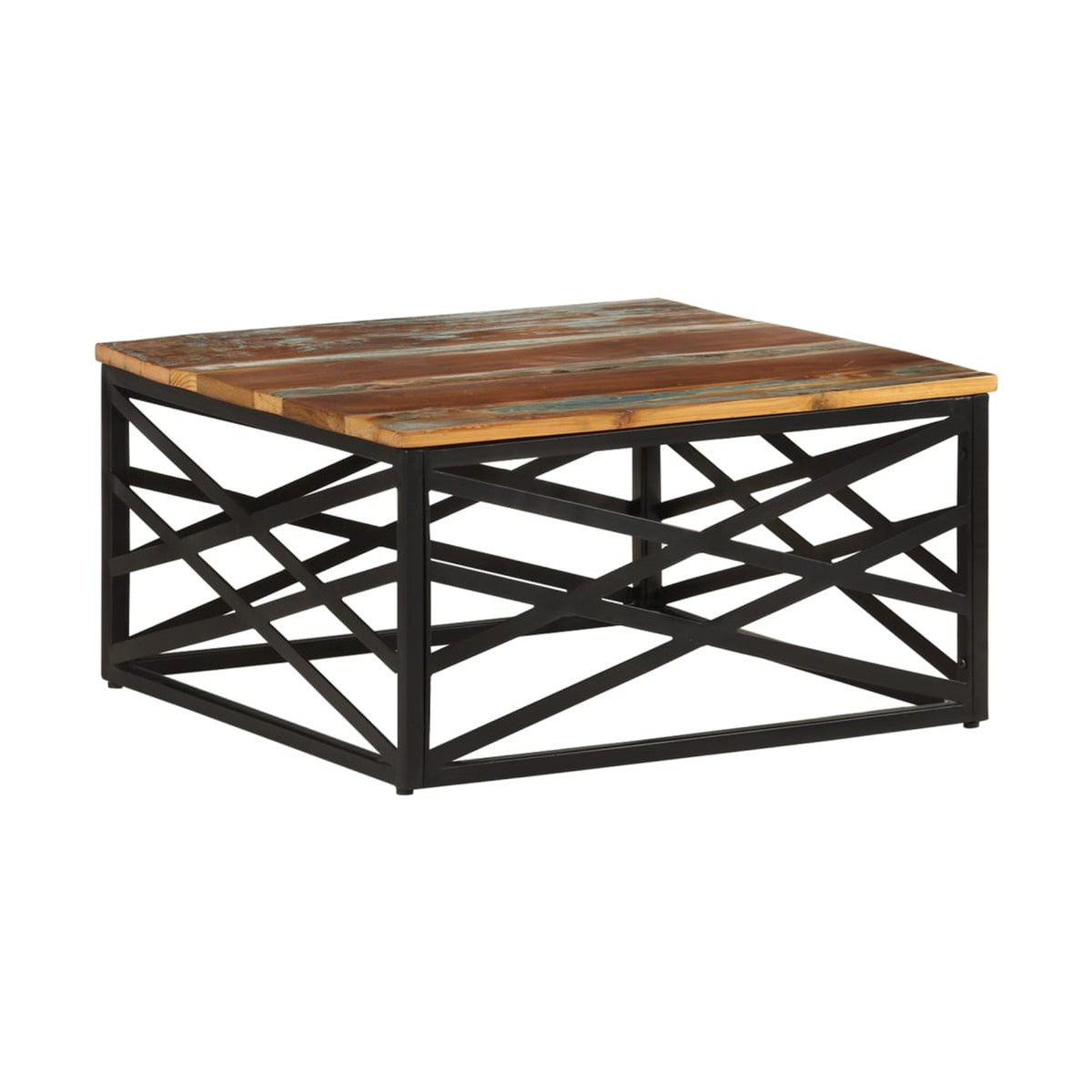 Sohvapöytä 68X68X35 Cm Kierrätetty Täyspuu