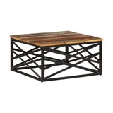 Sohvapöytä 68X68X35 Cm Kierrätetty Täyspuu
