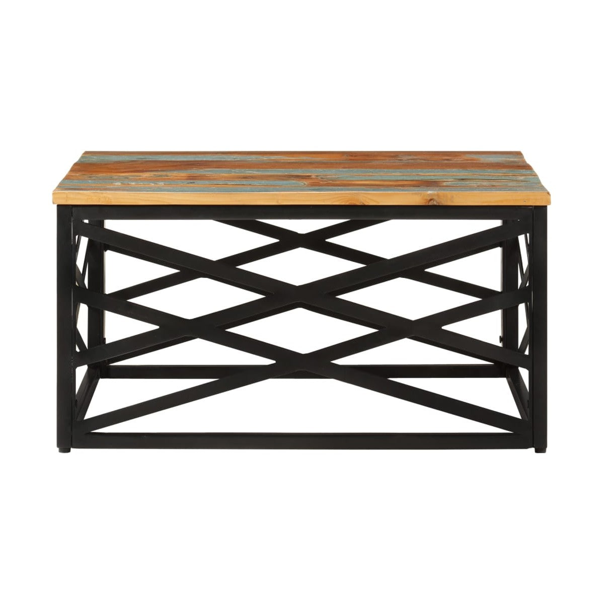Sohvapöytä 68X68X35 Cm Kierrätetty Täyspuu