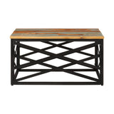 Sohvapöytä 68X68X35 Cm Kierrätetty Täyspuu