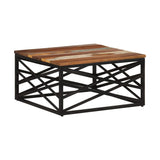 Sohvapöytä 68X68X35 Cm Kierrätetty Täyspuu