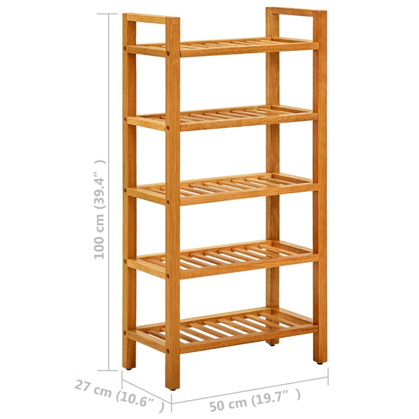 Kenkäteline 5 Hyllyä 50X27X Täystammi
