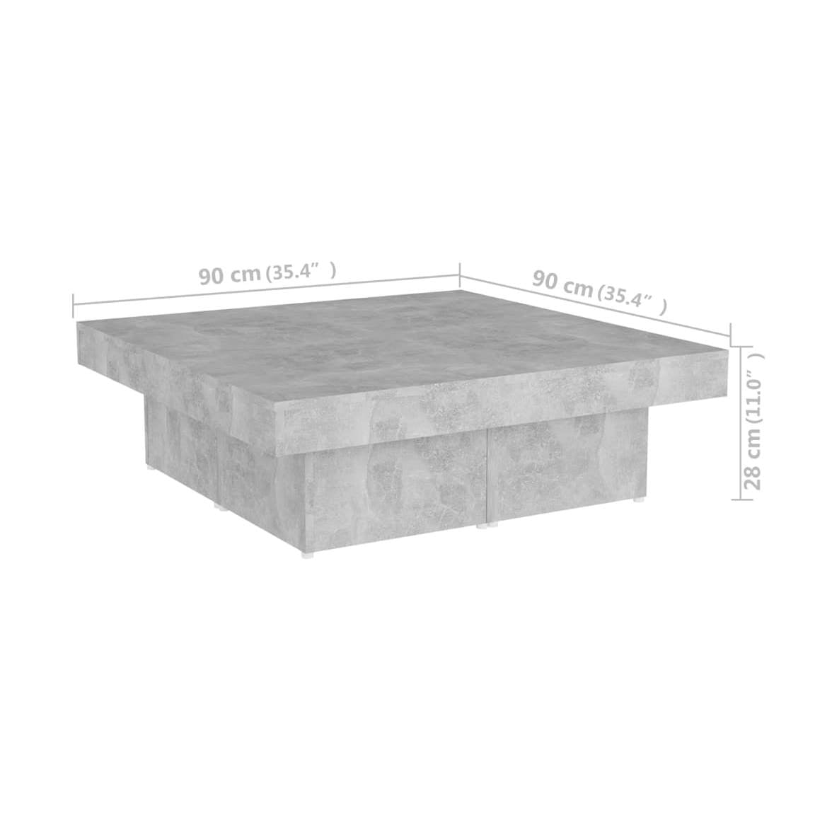 Sohvapöytä 90X90X28 Cm Lastulevy