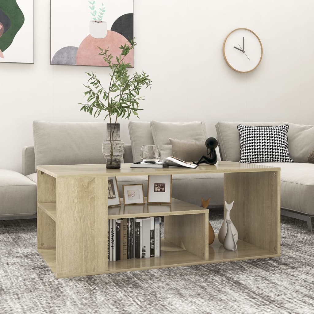Sohvapöytä Käsityöläinen Tammi 100X50X40 Cm Tekninen Puu