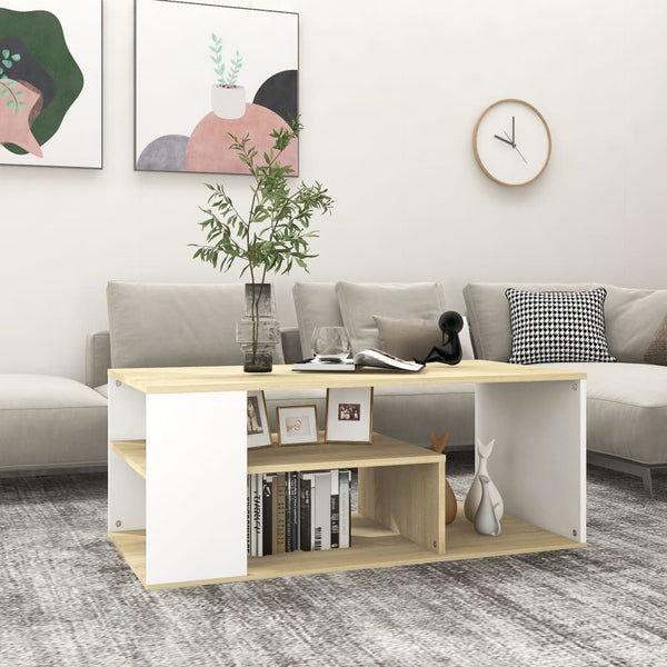 Sohvapöytä Käsityöläinen Tammi 100X50X40 Cm Tekninen Puu
