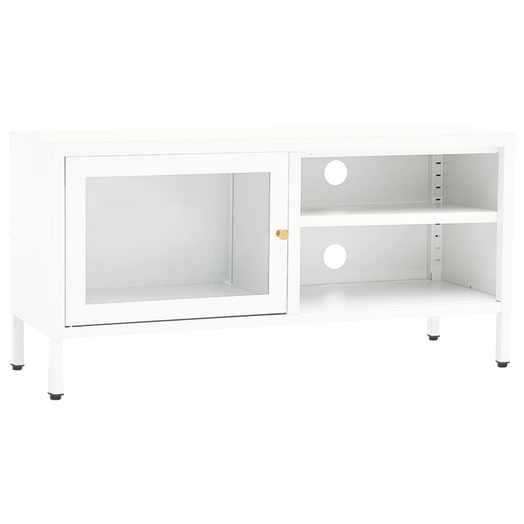Tv-Taso 90X30X44 Cm Teräs Ja Lasi