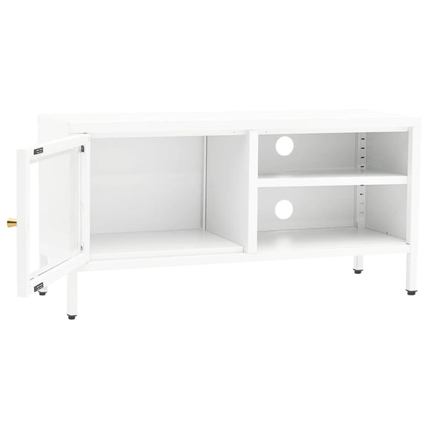Tv-Taso 90X30X44 Cm Teräs Ja Lasi