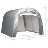Varastoteltta 300X300 Cm Teräs Harmaa