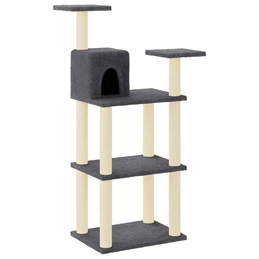 Kissan Kiipeilypuu Sisal- Raapimispylväillä