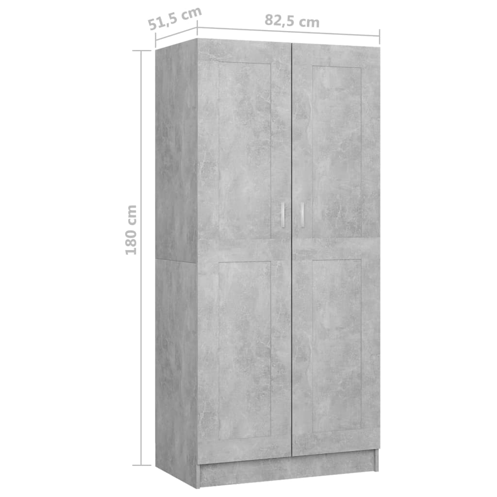 Vaatekaappi 82,5X51,5X180 Cm Tekninen Puu