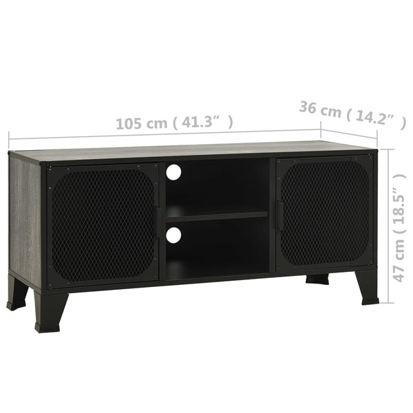 Tv-Taso 105X36X47 Cm Metalli Ja Mdf