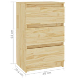 Yöpöytä 40X29,5X64 Täysi Mänty