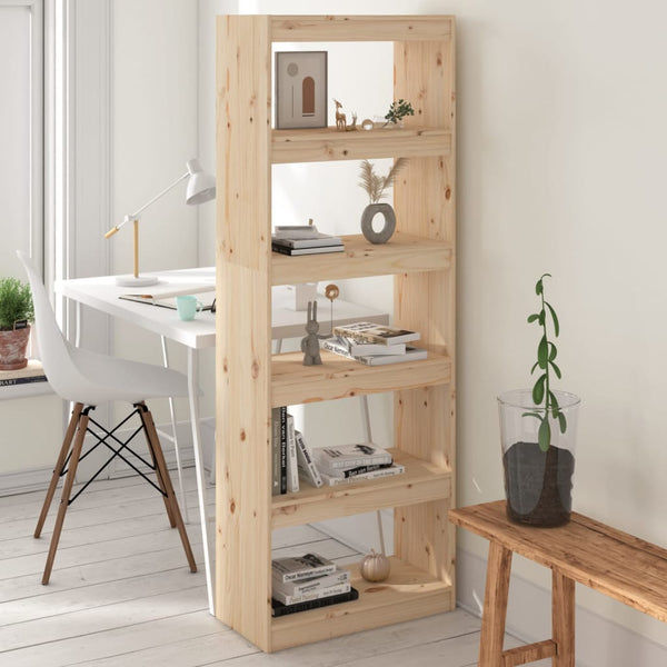 Kirjahylly/Tilanjakaja 60X30X103,5 Cm Täysi Mänty
