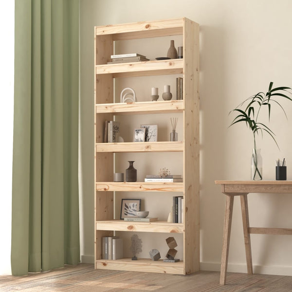 Kirjahylly/Tilanjakaja 80X30X167,4 Cm Täysi Mänty