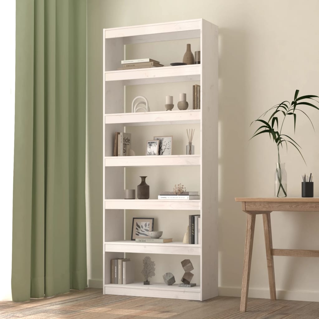 Kirjahylly/Tilanjakaja 80X30X167,4 Cm Täysi Mänty