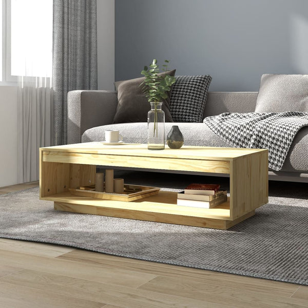 Sohvapöytä 110X50X33,5 Cm Täysi Mänty